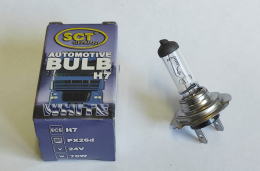 Лампа автомобильная H7/PX26D/24V/70W SCT 202174
